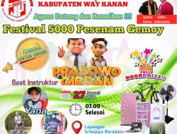 Festival 5000 Senam Gemoy Prabowo – Gibran Akan Guncang Way Kanan