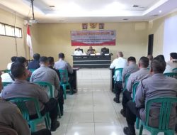 Sukseskan Pemilu 2024, Polres Way Kanan Gelar Rakor Kesiapan Pengamanan Pemungutan dan Perhitungan Suara