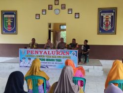 Polsek Pakuan Ratu Monitoring Penyaluran BLT Dana Desa di Kampung Negara Tama