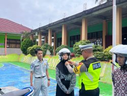 Peduli Keselamatan, Satlantas Polres Way Kanan Adakan Police Goes To School