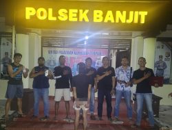 Patroli Malam, Polsek Banjit Bekuk Pemuda Miliki Senpi Rakitan