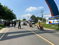 Cegah Niat dan Kesempatan Pelaku Kejahatan, Polisi Pantau Arus Lalulintas di Jalinsum Way Kanan