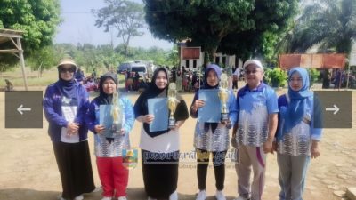 Ketua PERWOSI Septi Heri Agusnaini Hadiri Lomba Senam Tingkat Kecamatan di Bangkunat
