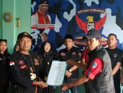 Ketua Dewan Pimpinan Cabang  Grib Jaya Way Kanan, Serahkan Mandat Ke PAC Banjit Simak Arahannya