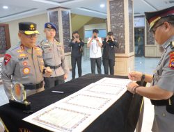 Kapolda Pimpin Sertijab Karorena Polda Lampung yang Baru
