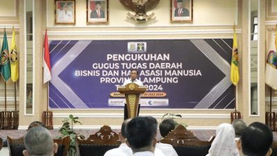 Pemerintah Provinsi Lampung Berkomitmen Mendukung Penguatan Perlindungan Hak Asasi Manusia Dalam Bisnis
