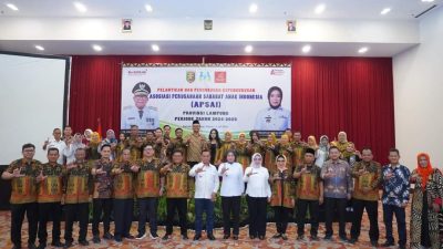 Pengurus Asosiasi Perusahaan Sahabat Anak Indonesia (APSAI) Provinsi Lampung Periode Tahun 2024-2029 Resmi Dilantik