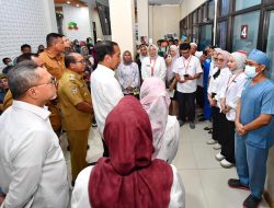 Wujud Komitmen Meningkatkan Kualitas Fasilitas dan Pelayanan Kesehatan, Presiden Joko Widodo Didampingi Pj. Gubernur Lampung Tinjau RSUD Dr. H. Bob Bazar