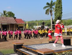 Sambut Hari Jadi Polwan Ke- 76 RI, Polres Way Kanan Gelar Olahraga Bersama