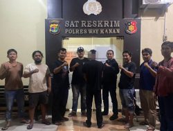 Kurang waktu 24 Jam, Polisi Bekuk Diduga Pelaku Anirat Akibatkan Korban Meninggal Dunia di Way Kanan