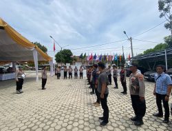 Pastikan Tahapan Pilkada Kondusif,  Kabagops Pimpin Pengamanan Pendaftaran Bakal Cabup dan Cawabup Way Kanan.