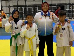 Tiga Atlet Taekwondo Way Kanan Kembali Ukir Presatasi Pada Kejuaraan Turnamen festival taekwondo Lampung