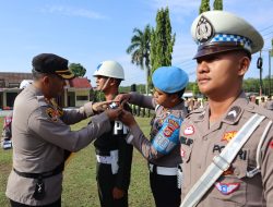 Polres Way Kanan Apel Gelar Pasukan Ops Zebra Krakatau 2024