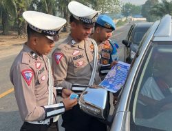 Operasi Zebra Krakatau 2024, Satgas Preemtif Gelar Sosialisasi di Jalinsum Baradatu