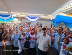 Kampanye di Negeri Besar Paslon  No 02 Ali Rahman dan Ayu Janji perbaiki Infrastruktur