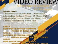 Kesempatanmu! Perumahan Gloria Regency Gelar Lomba ‘Video Review’ Dalam Bentuk ‘Show Unit di Kawasan Gloria Regency’. Temukan Kemenangan Jutaan Rupiah dan Bonus Lainnya