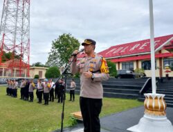 Kapolres Way Kanan Berikan Motivasi dan Apresiasi Personel BKO Brimob Polda Lampung Pasca Pengamanan Pilkada 2024