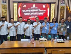 KPU Way Kanan Gelar Rapat Pleno Rekapitulasi Perolehan Suara Pilbup dan Pilgub Lampung