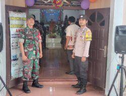Sinergitas Polsek Banjit Dan Koramil Amankan Perayaan Natal di Gereja Khatolik Santa Maria