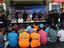 Akhir Tahun 2024, Kapolres Way Kanan Gelar Press Release Sampaikan Capaian Kinerja