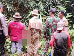 Polsek Banjit Datangi TKP Penemuan Mayat Seorang Pria di Pinggir Sungai Sukir