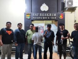 Kurang Dari 24 Jam, Polisi Bekuk ABH Terduga Pembunuh atau Penganiayaan Berujung Kematian di Banjit Way Kanan.