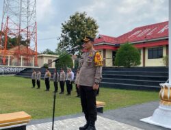 Apel Jam Pimpinan, Wakapolres Way Kanan Beri Peringatan Keras Hindari Judol.