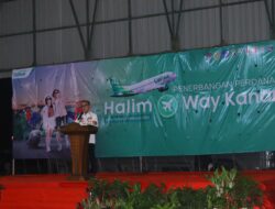 Bupati Way Kanan Resmikan Rute Baru Penerbangan Bandara Gatot Soebroto – Halim Perdana Kusuma