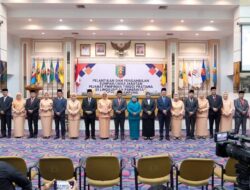 Pj. Gubernur Lampung Lantik 12 Pejabat Pimpinan Tinggi Pratama dilingkungan Pemerintah Provinsi Lampung