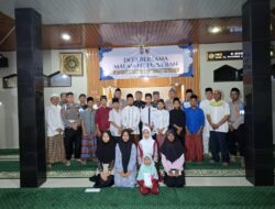 Sambut Malam Nisfu Sya’ban, Siepropam Polres Way Kanan Gelar Doa Bersama di Masjid Darul Fatah.