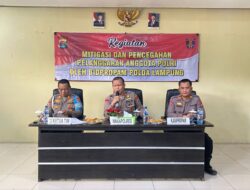 Bid Propam Polda Lampung Laksanakan Mitigasi dan Pencegahan Pelanggaran di Polres Way Kanan