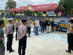 Cegah Pelaku Kejahatan Terhadap Pengemudi Angkutan, Polisi Sisir Arus Lalulintas di Jalinsum Way Kanan
