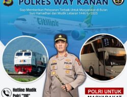 Tingkatkan Pelayanan Mudik Lebaran 2025, Polres Way Kanan Siapkan Layanan Hotline 110 Polri