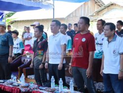 Bupati Dedi Irawan membuka secara resmi turnamen tenis meja
