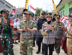 Bupati Dedi Irawan buka TNI manunggal membangun desa(TMMD)ke 14.