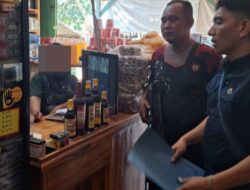 Ops Pekat Krakatau 2025, Polsek Negara Batin Sita Miras Saat Razia di Warung Bumi Jaya*