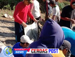 GMBB Gelar Gotong Royong Perbaiki Jalan di Tanjakan Gajah Mati, Dusun 2 Kampung Bonglai