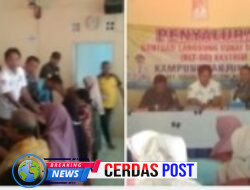 Pembagian BLT-DD untuk KPM Ekstrem Triwulan Kedua Digelar di Kampung Tanjung Raya