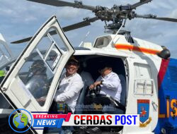Pastikan Keamanan Peserta WSL Krui Pro Tahun 2025, Wakil Bupati Irawan Topani Patroli Via Udara
