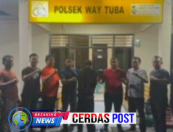 Way Kanan ( Lampung)- Polsek Way Tuba Polres Way Kanan berhasil meringkus diduga pelaku tindak pidana pencurian dengan pemberatan (Curat) di Kampung Way Tuba Asri Kecamatan Way Tuba Kabupaten Way Kanan. Rabu, (18/06/2025).