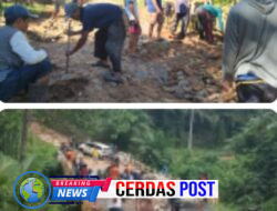 Laskar Muda Gunung Sari Gotong-royong Perbaiki Jalan dan Jembatan di Lingkungan Dusun 1 dan 5