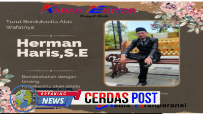Telah berpulang ke rahmatullah: Saudara Herman Haris bin Umar Ibnu Chotob (Kasi Kesos di Kantor Kecamatan Banjit)