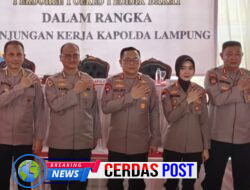 Polres Pesisir barat Sambut Kunjungan Kerja Kapolda Lampung