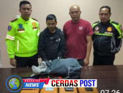 PJR Polda Lampung Gagalkan Penyelundupan 4 Kg narkotika jenis ganja di Tol Bakter