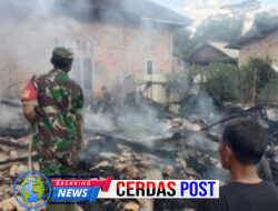 Kebakaran Hanguskan Satu Rumah Warga di Pasar Banjit, Kerugian Capai Rp100 Juta