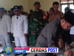Camat Bangkunat Lantik Sekaligus PJ Peratin Way Tiyas dan Way Haru