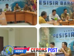 RAPAT AUDIENSI DAN KERJA SAMA DINAS KOMINFOTIKSAN DENGAN GABUNGAN WARTAWAN INDONESIA (GWI) PESISIR BARAT