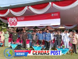 Masyarakat Antusias Ikuti Upacara HUT RI ke-80 di Banjit, Ditutup dengan Pawai Pelajar
