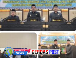 Bupati-Wakil Bupati Pesibar Hadiri Rapat Paripurna Penyampaian Nota Keuangan Ranperda APBD Perubahan Tahun Anggaran 2025