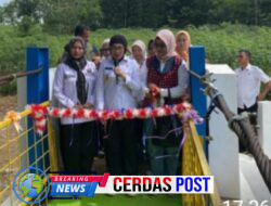 Bupati Way Kanan Resmikan Jembatan Gantung Baja dan Rehabilitasi SDN 03 Gunung Katun